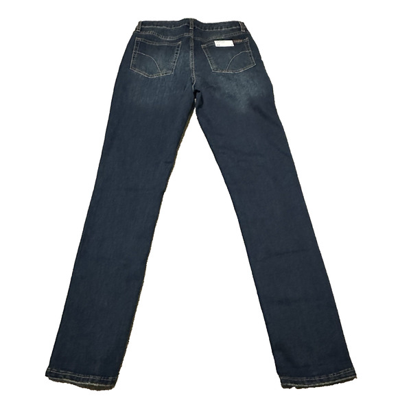 Joe's Women 20 The Brixton Straight Narrow Mid Rise Stretch Dark wash Blue NWT - Picture 2 of 8